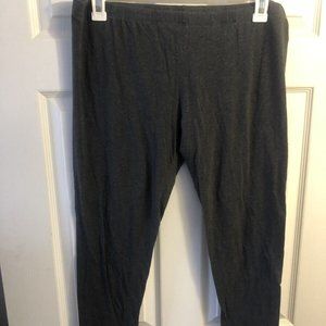 Ambiance Apparel Gray Stretch Workout Capri Yoga Pants Womens Plus Size 3X